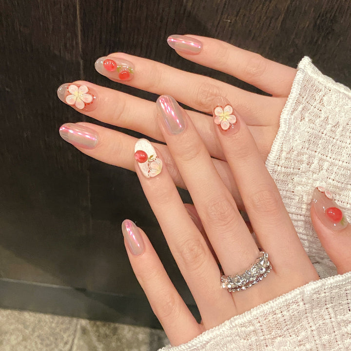 Künstlerisches Press-On Nail Set Karnz
