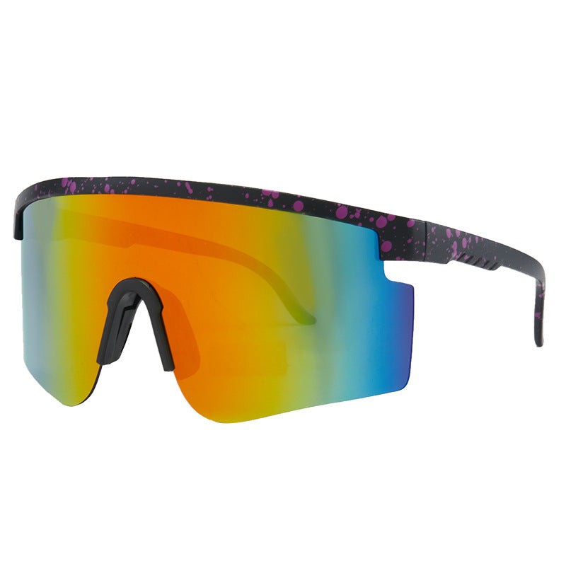 Damen Sportsonnenbrille mit trendigem Oversized-Rahmen und polarisierten Gläsern Karnz