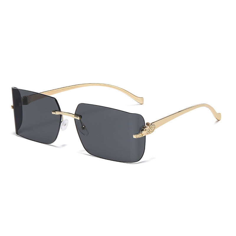 Damen rechteckige Fashion-Sonnenbrille Karnz