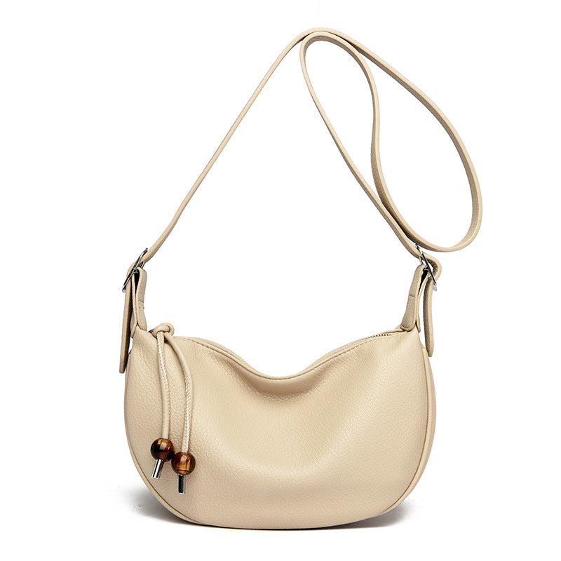 Lässige strukturierte Leder-Slingtasche Karnz