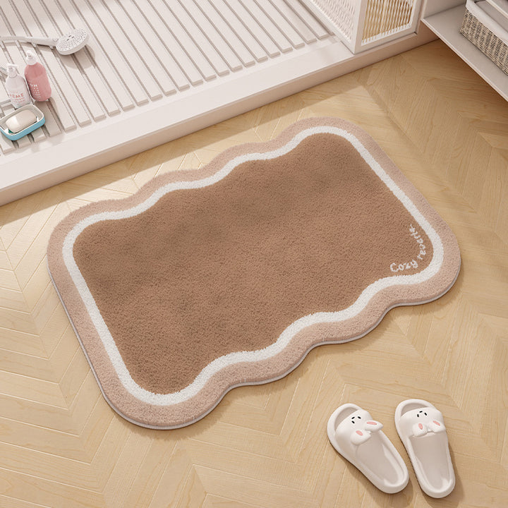 Regenbogen-Themen Plüsch Memory Foam Badmatte