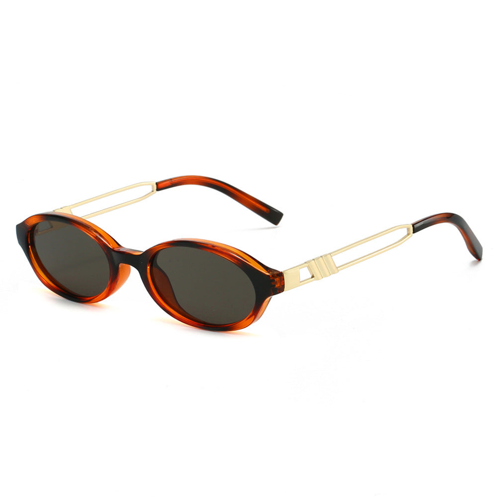 Chic Ovalrahmen Sonnenbrille Karnz