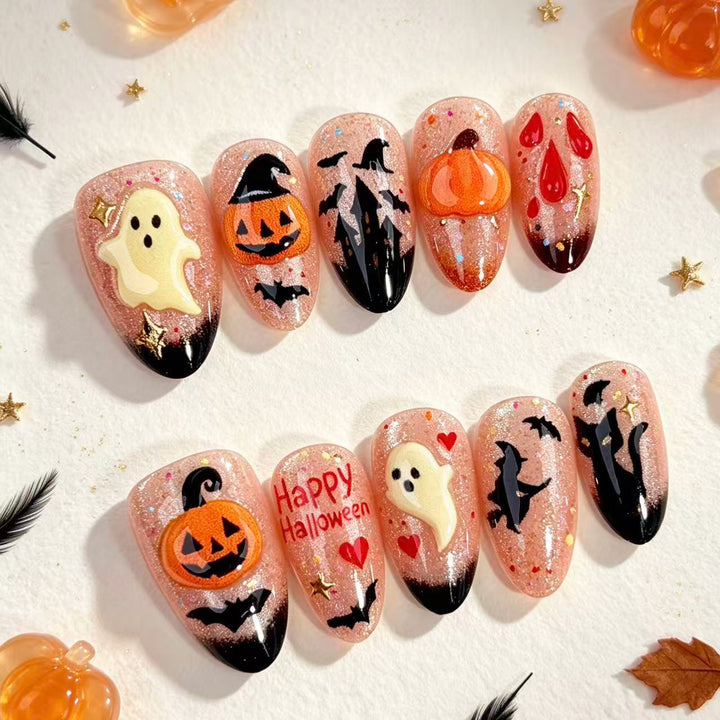 Kreatives, Halloween-Themen-Widder-Nagelkunst-Set