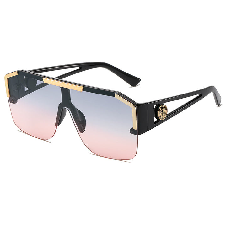 Übergroße geometrische Sonnenbrille Karnz