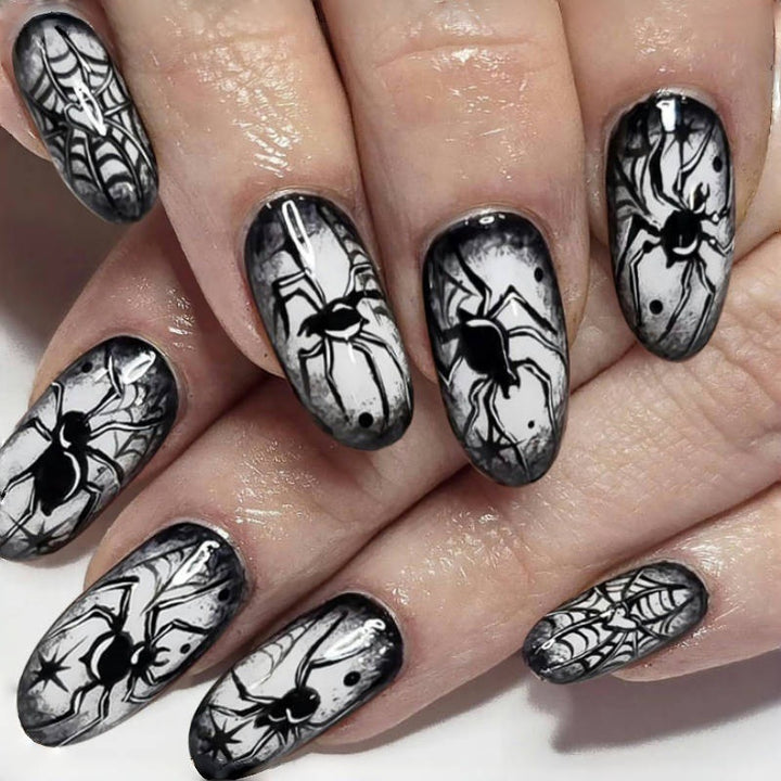 Spooky-Themen Press-On Nagelset Karnz