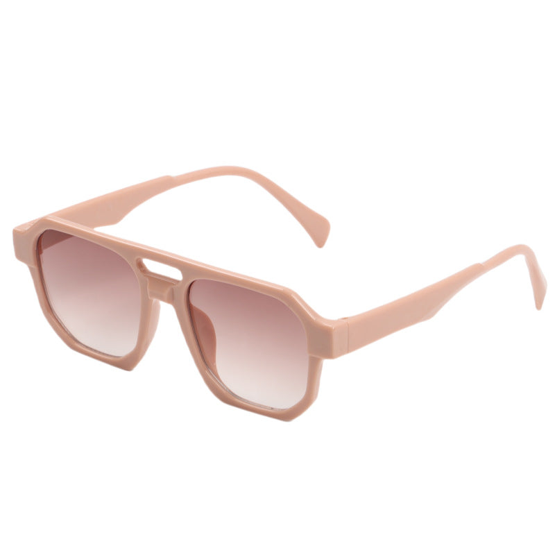 Damen modische quadratische Sonnenbrille im minimalistischen Design Karnz