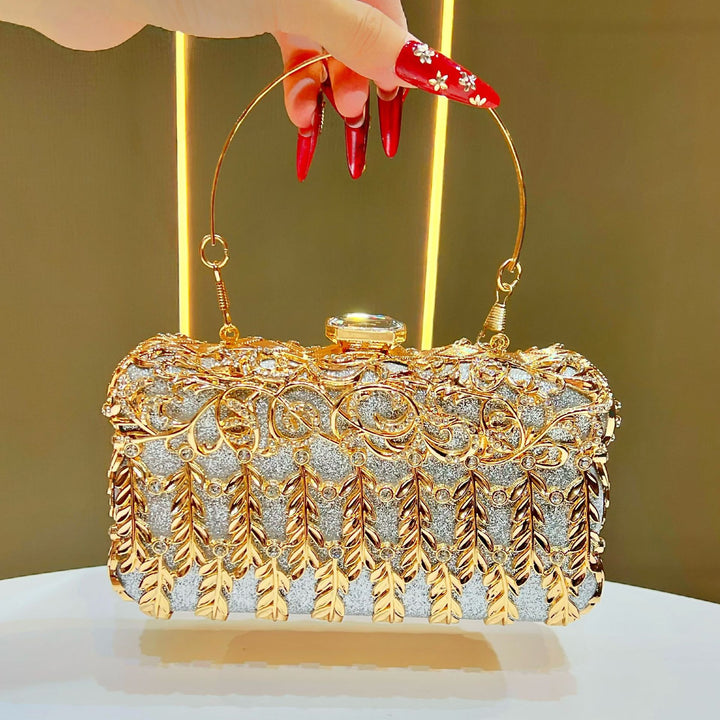 Verschnörkelte Vintage Abend-Clutch