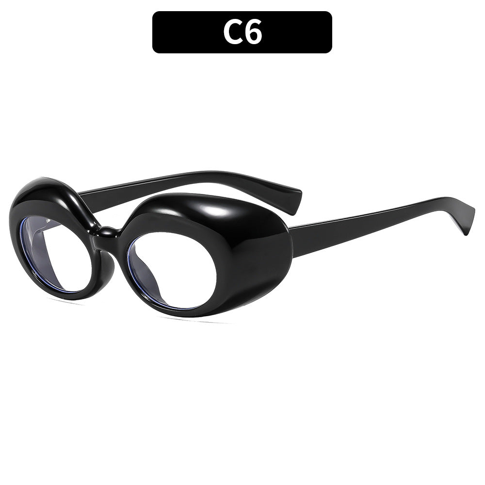 Künstlerische ovale Rahmen-Sonnenbrille