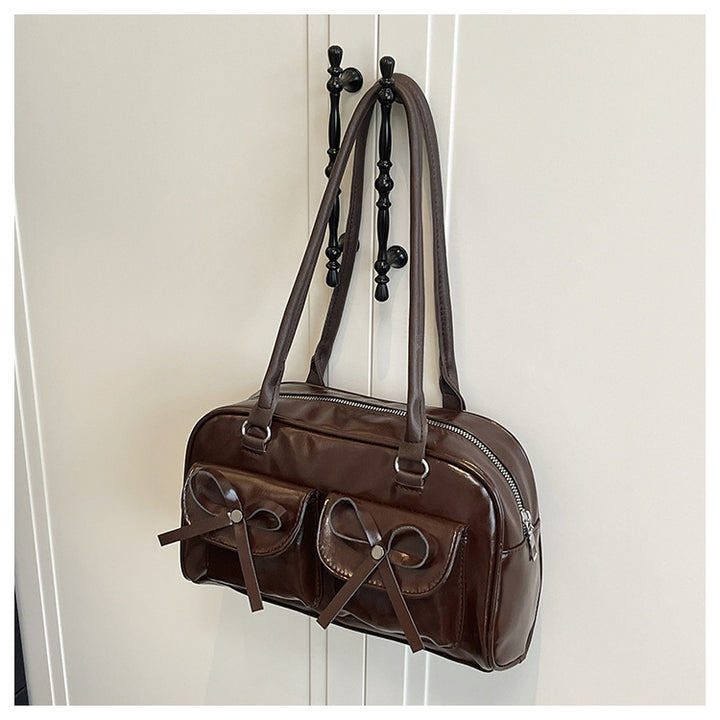Stilvolle multifunktionale Handtasche mit Schleifendetail Karnz