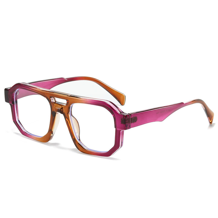 Fashion-Forward Geometrische Übergroße Sonnenbrille Karnz