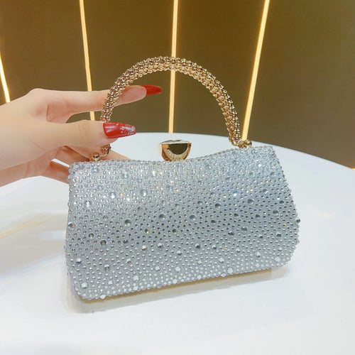Elegante mit Strass verziertes Clutch
