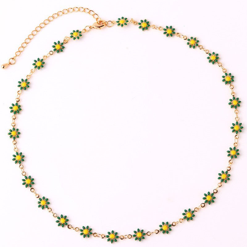 Floral Daisy Chain Halskette Karnz