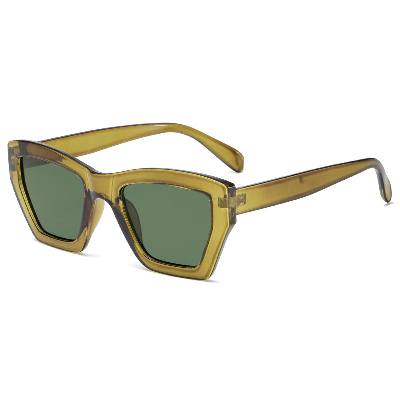Damen trendige Sonnenbrille im modernen geometrischen Design Karnz