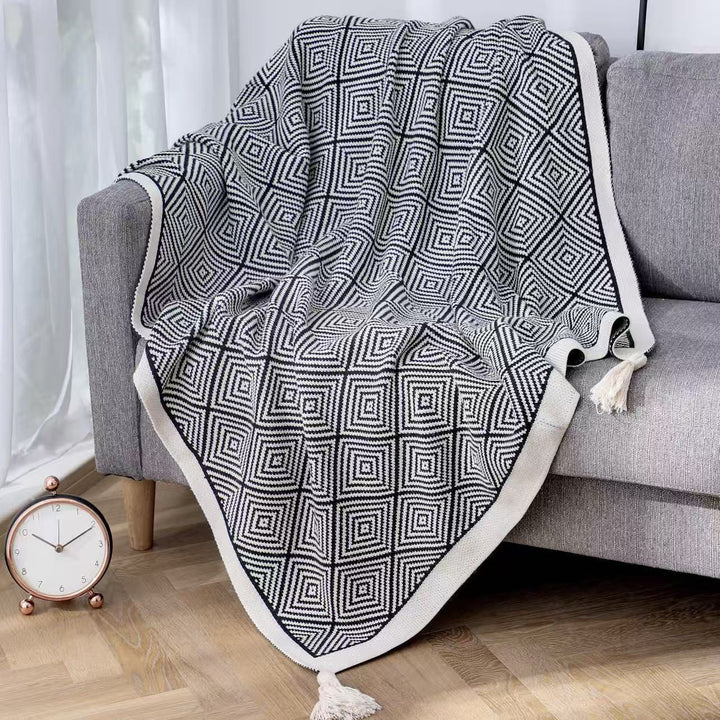 Hausdekor Strickwurfdecken mit Struktur
