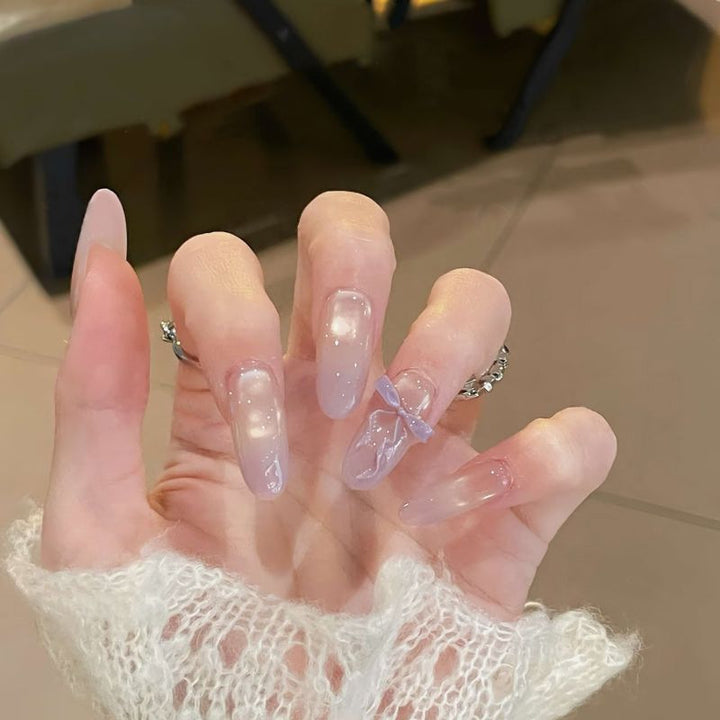 Dekorative Glitzernde Press-On Nail Tips Karnz