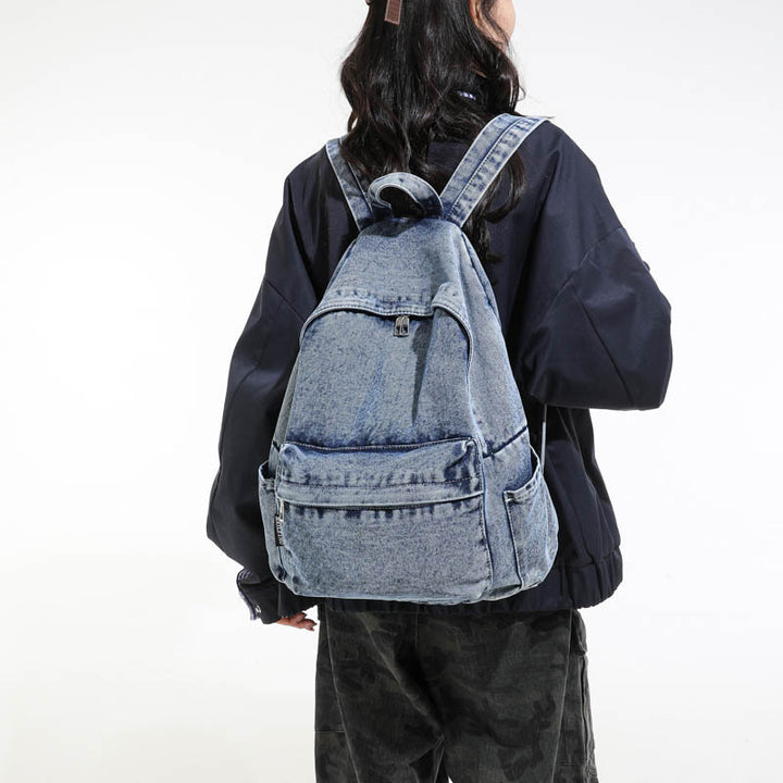 Trendiger Freizeit-Denim-Rucksack Karnz