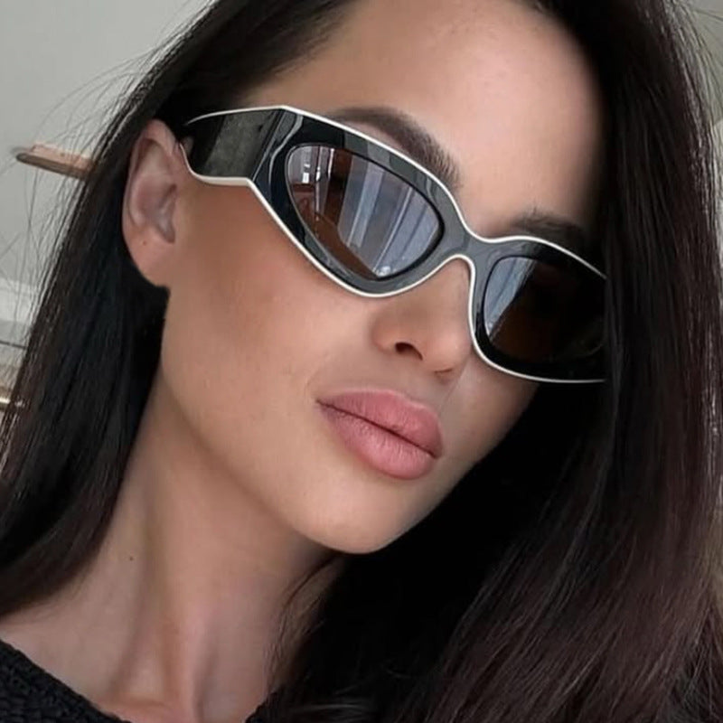 Damen Cat-Eye Sonnenbrille mit extravagantem Design und schützendem UV-Filter Karnz