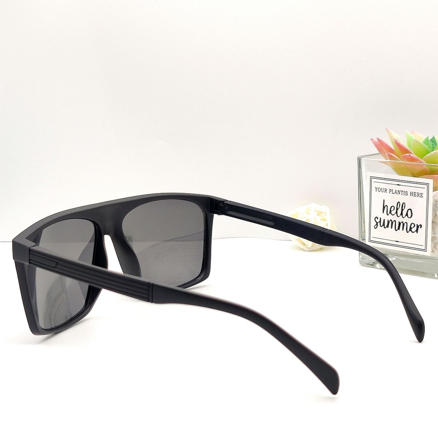 Damen Retro Oversized-Sonnenbrille Karnz