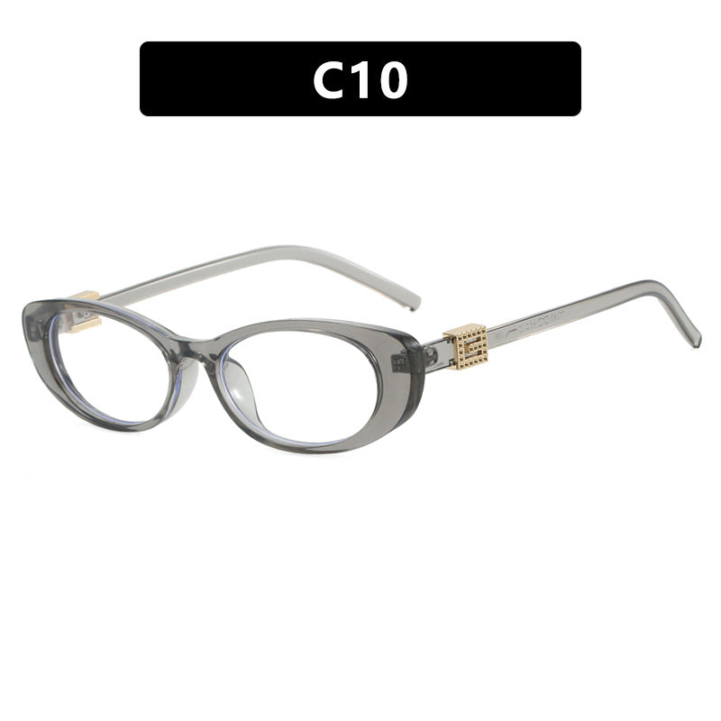 Damen elegante Cat-Eye Sonnenbrille mit feinen Akzenten Karnz