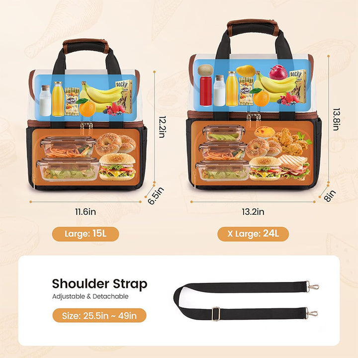 Elegante Kühltasche mit Praktischem Getränkehalter Karnz