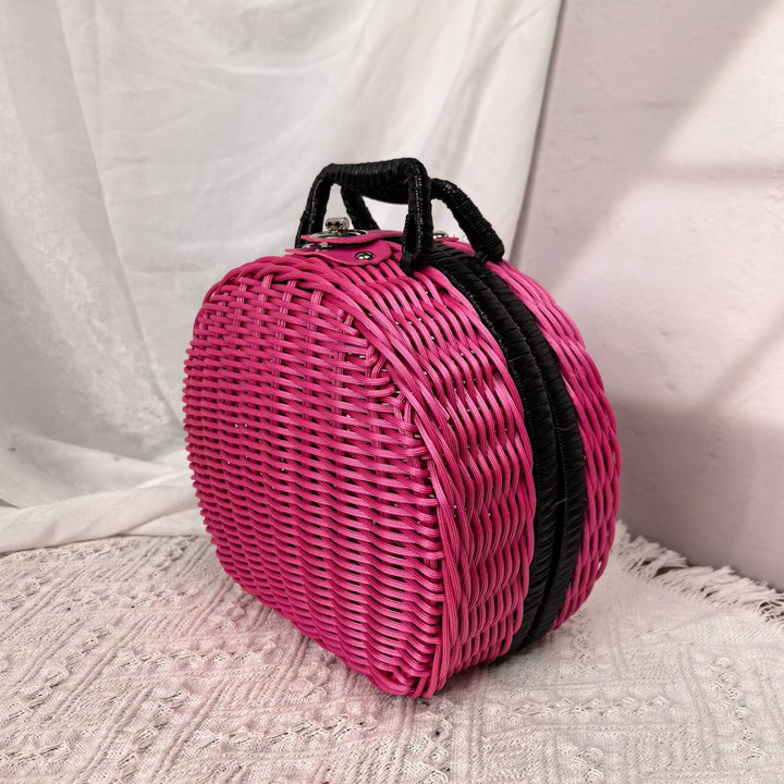 Damen stilvolle geflochtene Handtasche Karnz