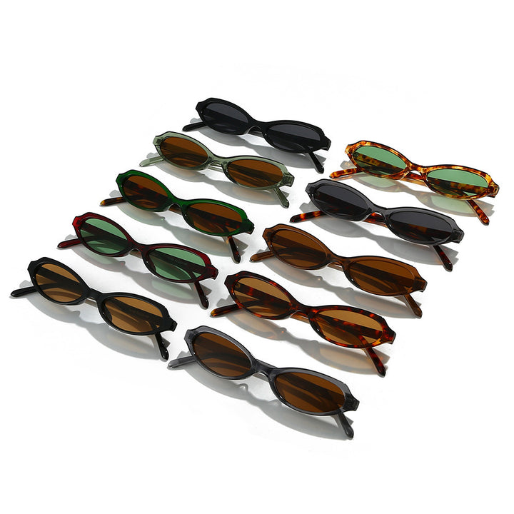 Modische ovale Rahmen-Sonnenbrille Karnz