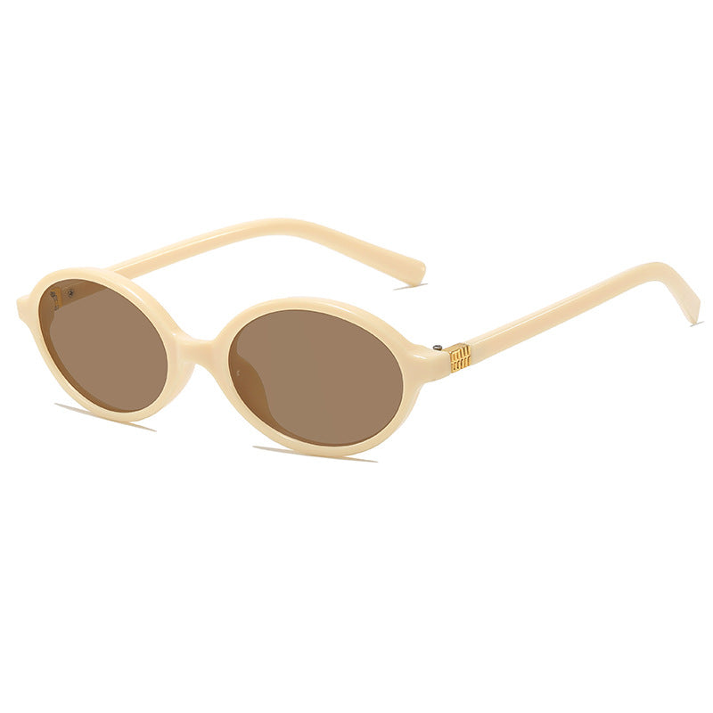 Vintage-inspirierte ovale Fassung Brille Karnz