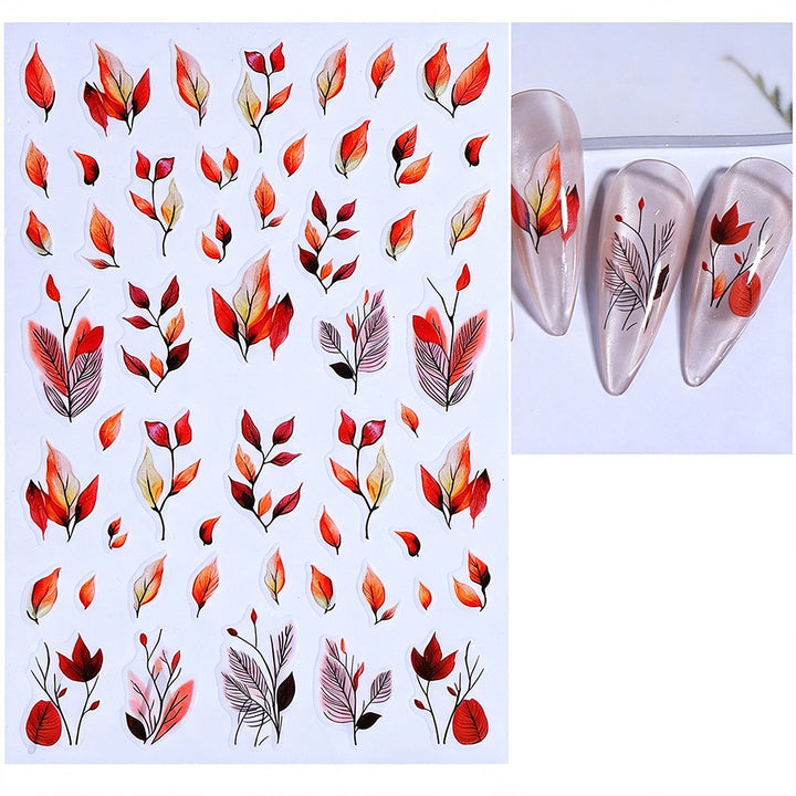 Herbst-Themen Nagelkunst Aufkleber Set