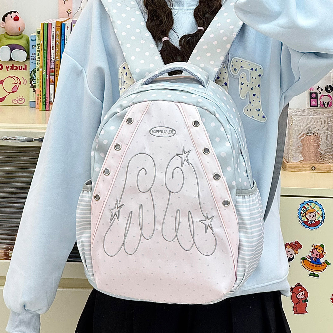Verspielter Grafikdruck Rucksack Karnz