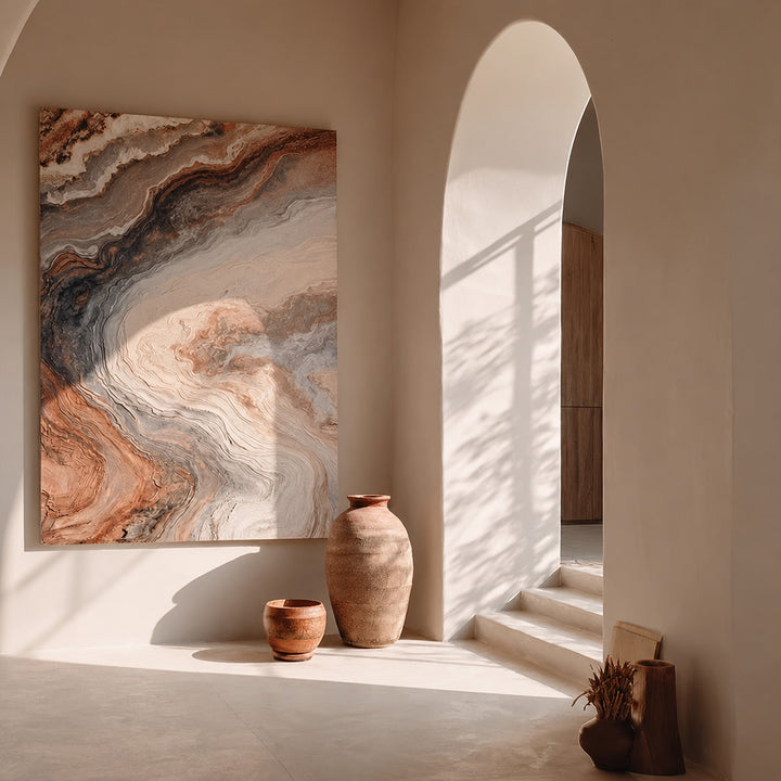 Moderne abstrakte strukturierte Leinwand Wandkunst