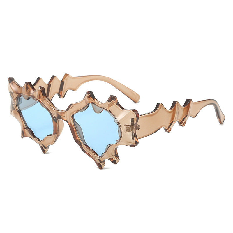 Damen auffällige künstlerische Sonnenbrille Karnz