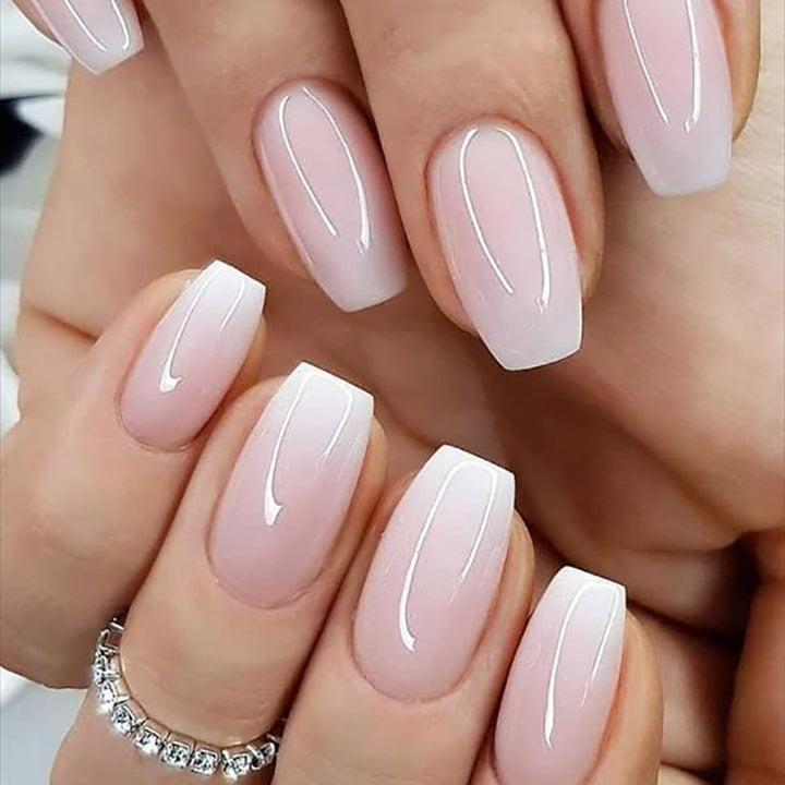Elegante Lange Quadratische Spitzen Nagelverlängerungen Karnz