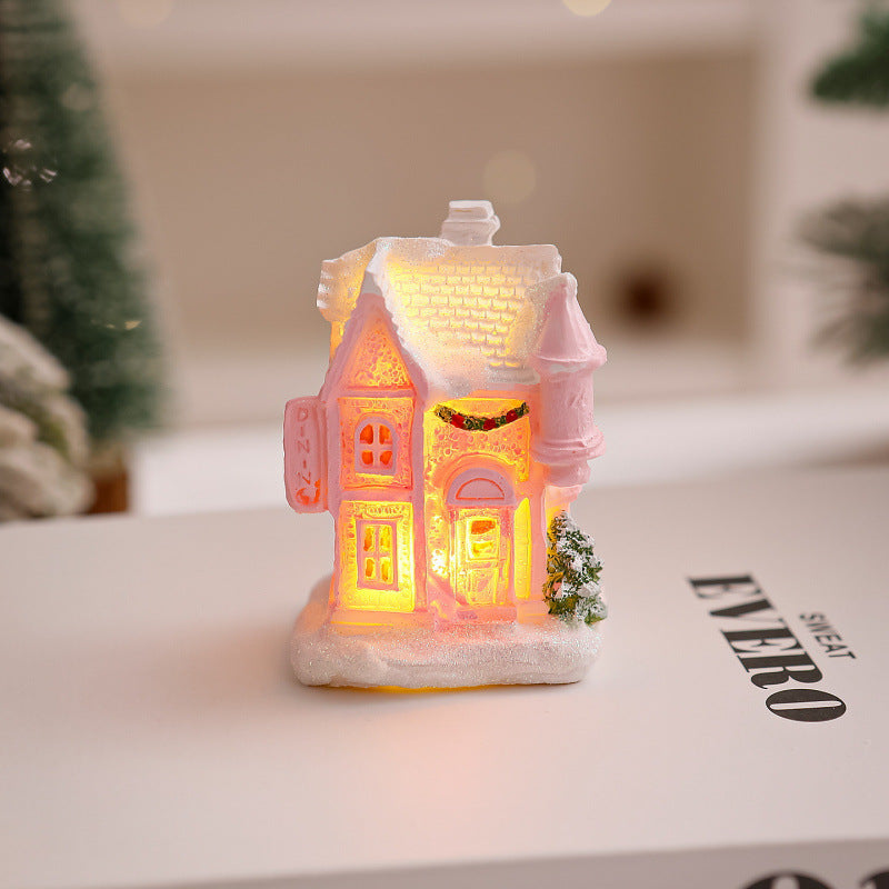 Beleuchtetes Weihnachtsdorf Haus Deko Karnz