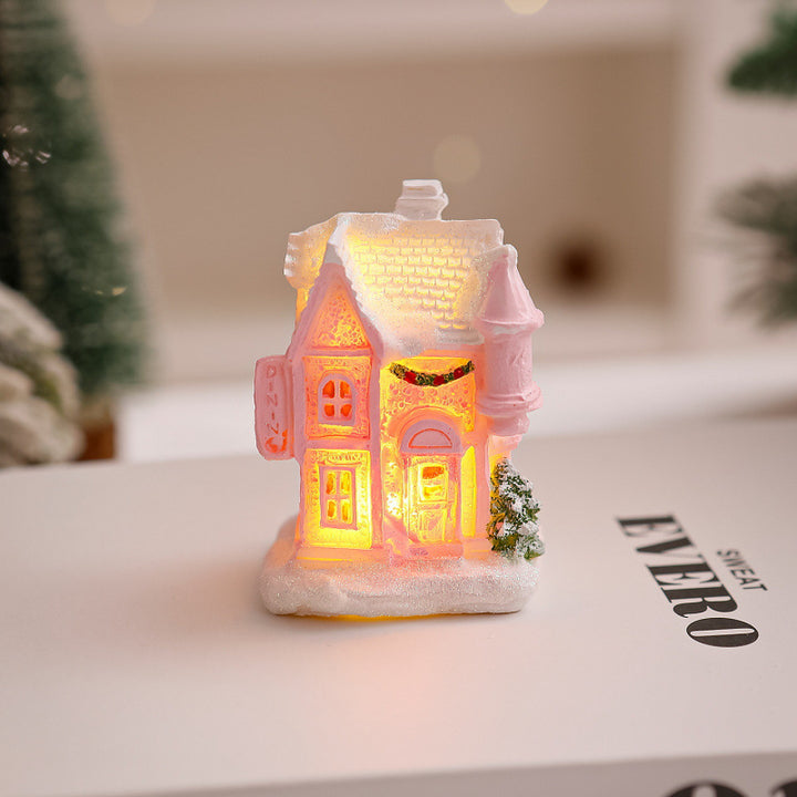 Beleuchtetes Weihnachtsdorf Haus Deko Karnz