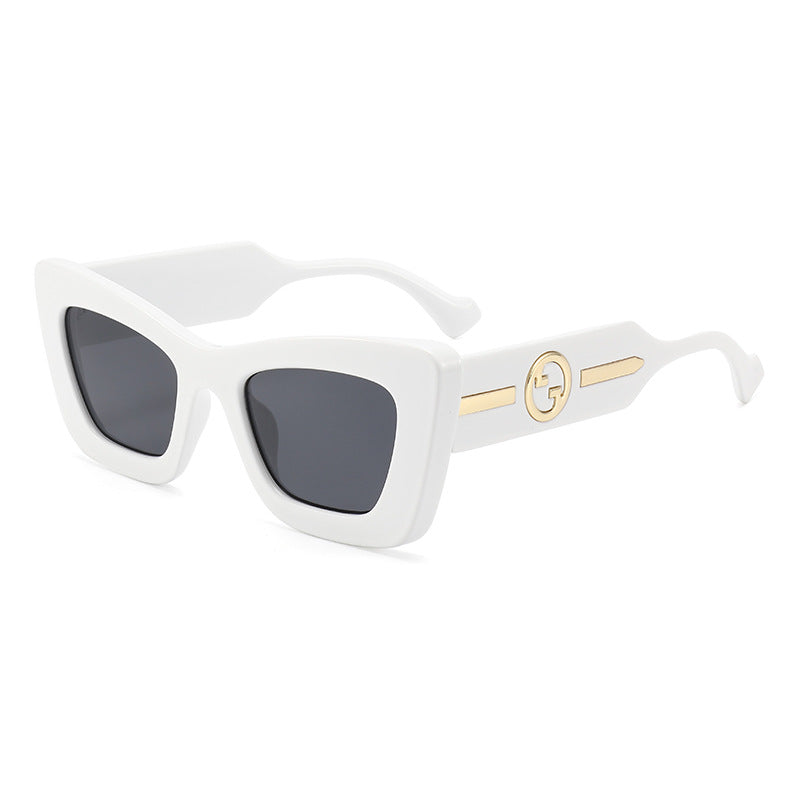 Damen Designer-Sonnenbrille mit markantem geometrischen Rahmen und hochwertiger Verarbeitung Karnz