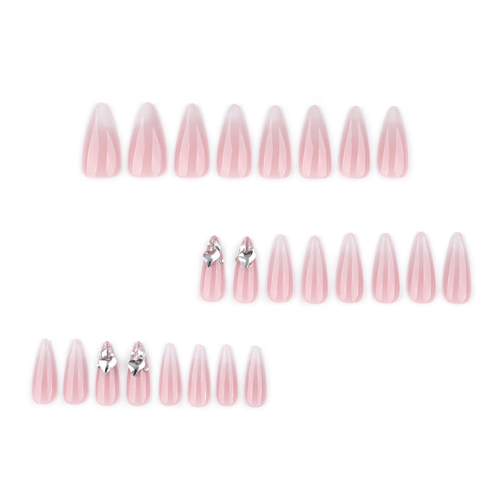 Elegante Stiletto-Kunstnägel mit Glitzerakzenten Karnz