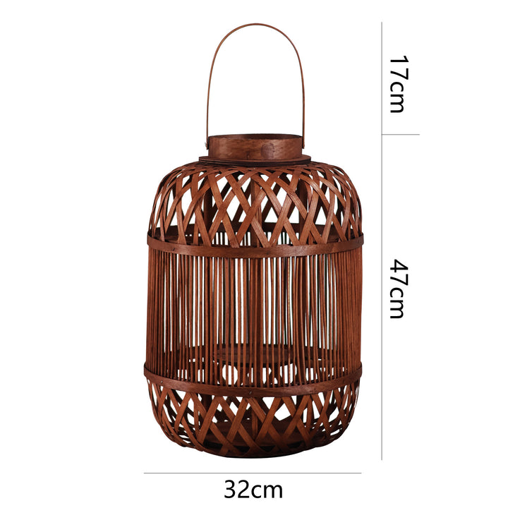 Stilvolle Handgefertigte Rattan-Laterne Karnz