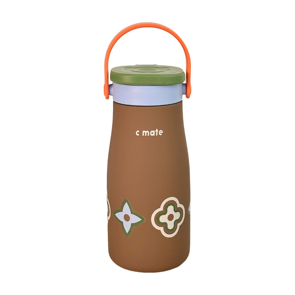 Damen Isolierte Trinkflasche mit praktischem Trageriemen Karnz