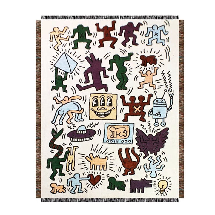 Künstlerische grafische Wurfdecke