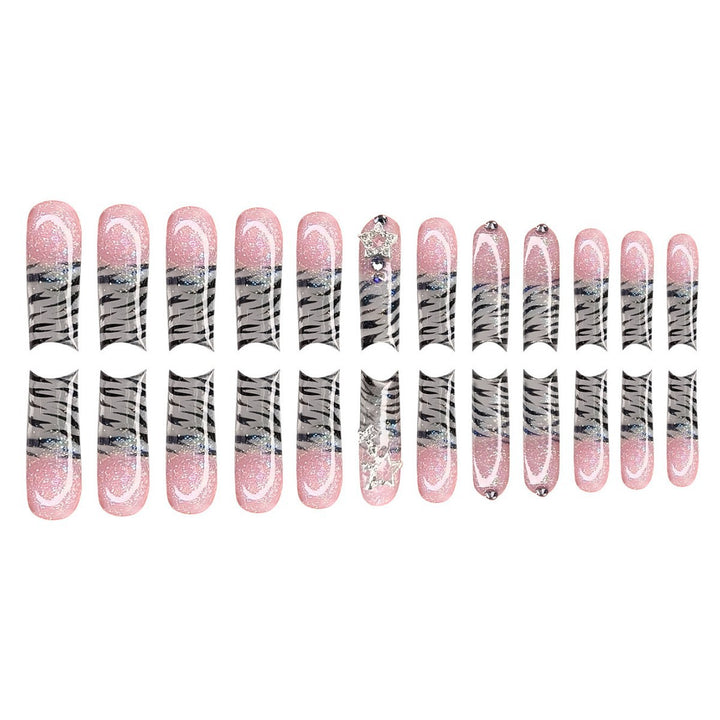 Glamouröse Lange Nagelkunst Extensions Karnz