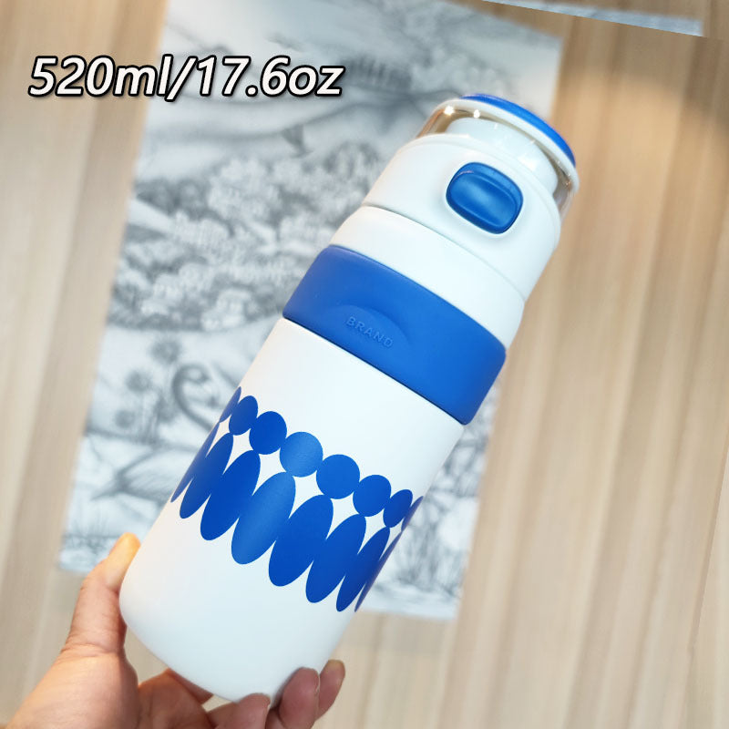 Damen BPA-freie Wasserflasche mit innovativem Sicherheitsverschluss Karnz