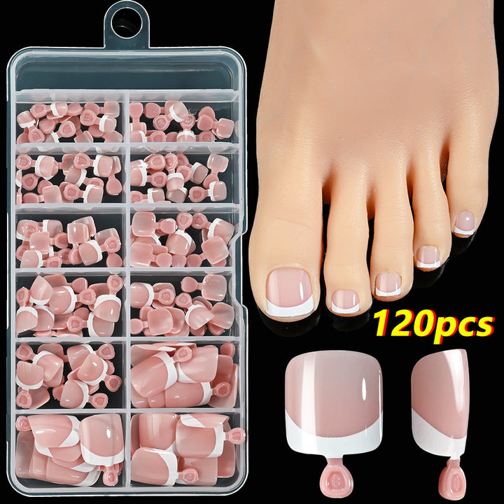 French Tip Gel Fußnagel Set Karnz