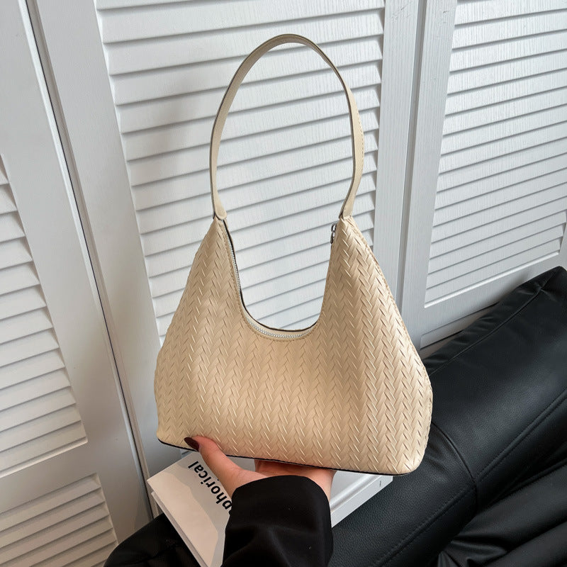 Texturierte Gewebte Schultertasche Karnz