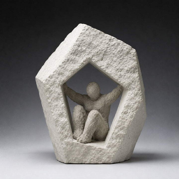 Abstrakte menschliche Stärke Skulptur