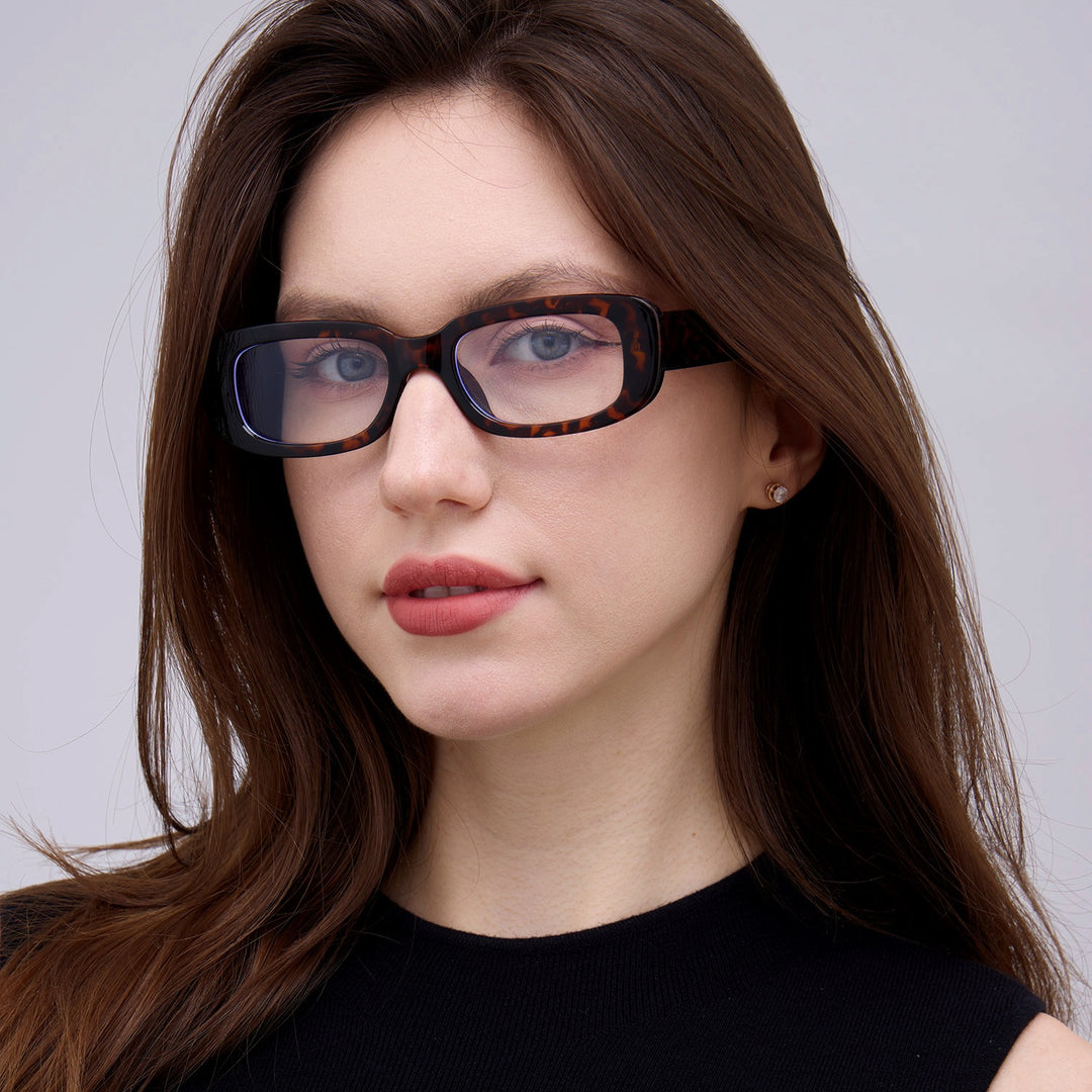 Damen quadratische Brille mit modernem Acetat-Rahmen Karnz