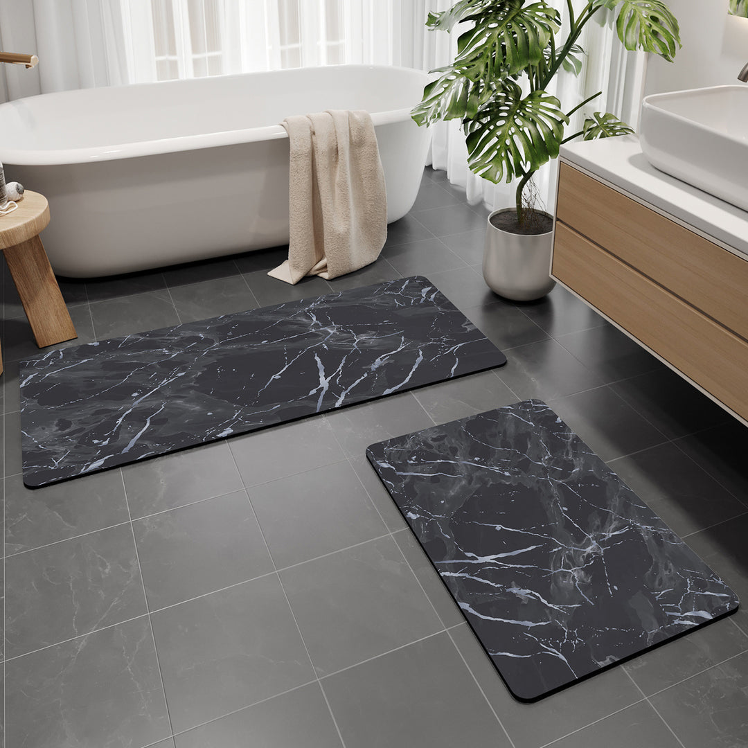 Luxuriöses Marmor Muster Badematten-Set