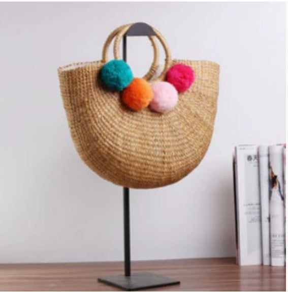 Damen Handgeflochtene Shoppingtasche Karnz