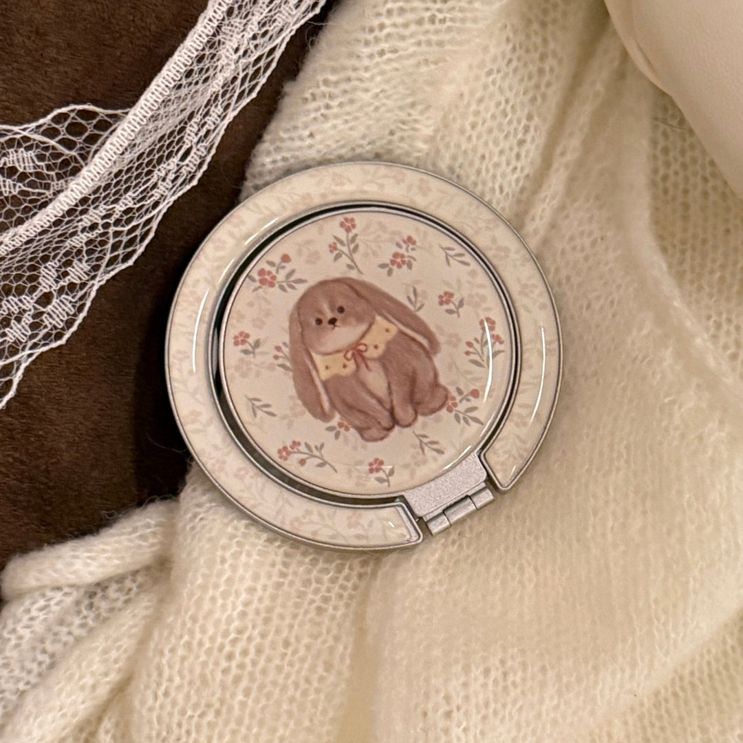 Verspielter Handspiegel mit Kaninchenmotiv Karnz
