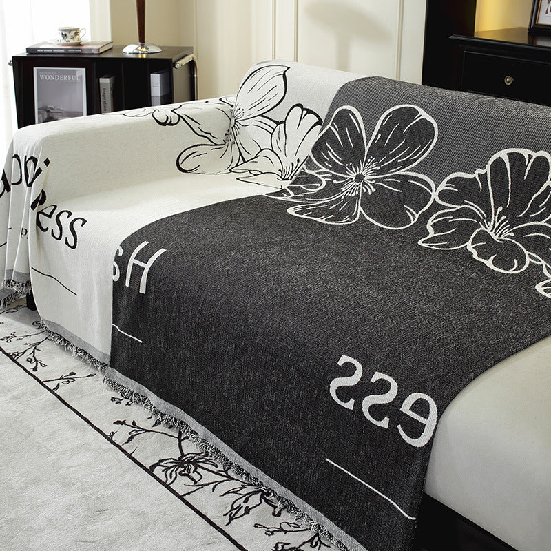 Abstraktes Design Wolldecke