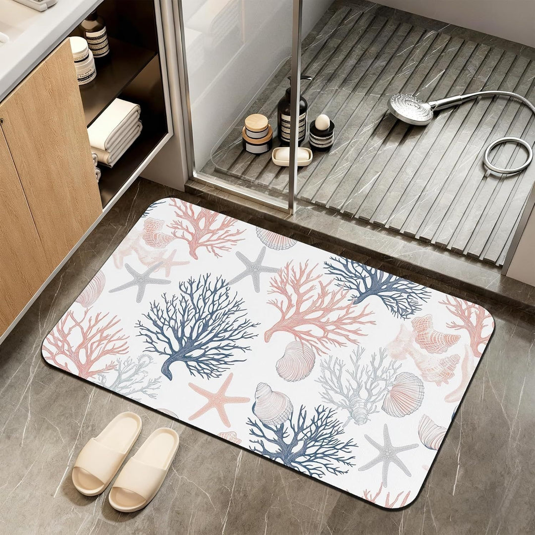 Abstract Marble Design Badematte